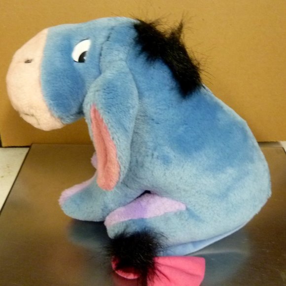 Vintage Disney Mattel Eeyore Plush Stuffed Animal 11" h excellent condition - Picture 1 of 8